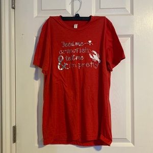 Original red crawfish shirt